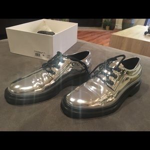 Maison Margiela Mirrored Silver Oxfords